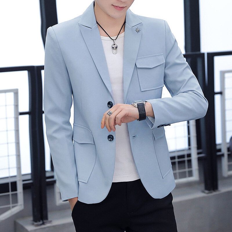 Męskie Projektowe Kurtki Z Nadrukiem Casual Slim Fit Blazers