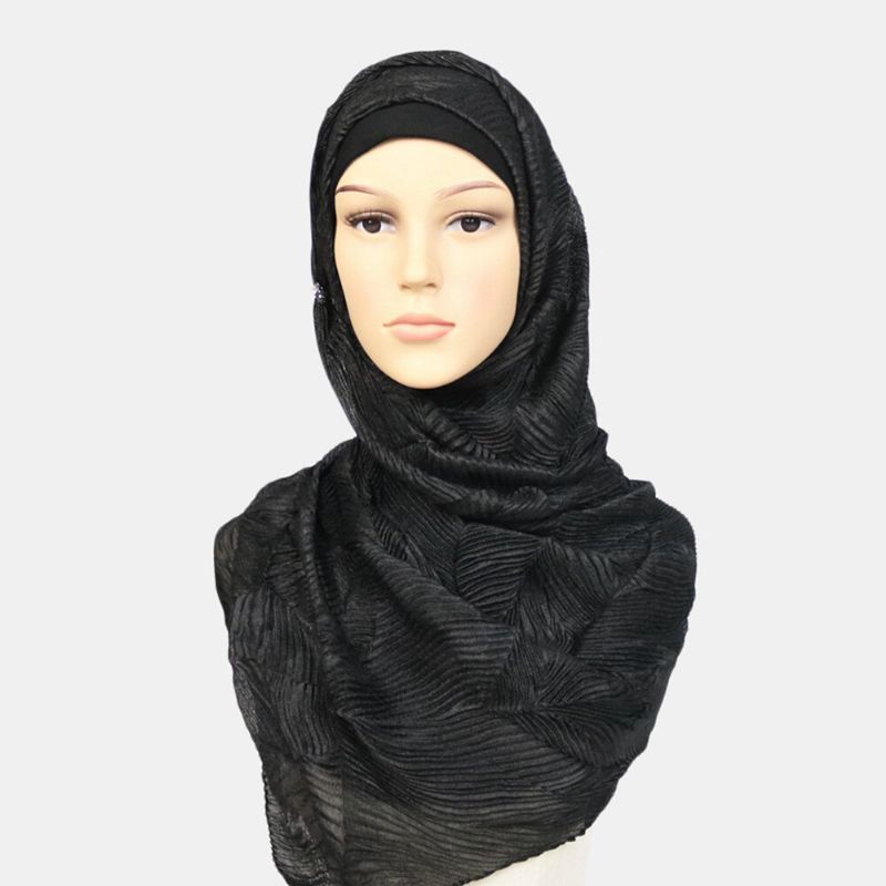Kobiety Poliester Jednolity Kolor Jedwabny Etniczny Turban Hidżab