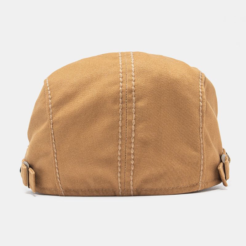 Collrown Unisex Bawełniana Patchworkowa Tęczowa Tkana Słomiana Lina Dekoracja Na Co Dzień Na Wszystkie Mecze Beret Płaska CZapka Bluszcz