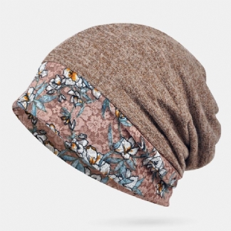 Drukowana Koronkowa Szwy CZapka Szalik CZapka Turban Podwójnego Zastosowania