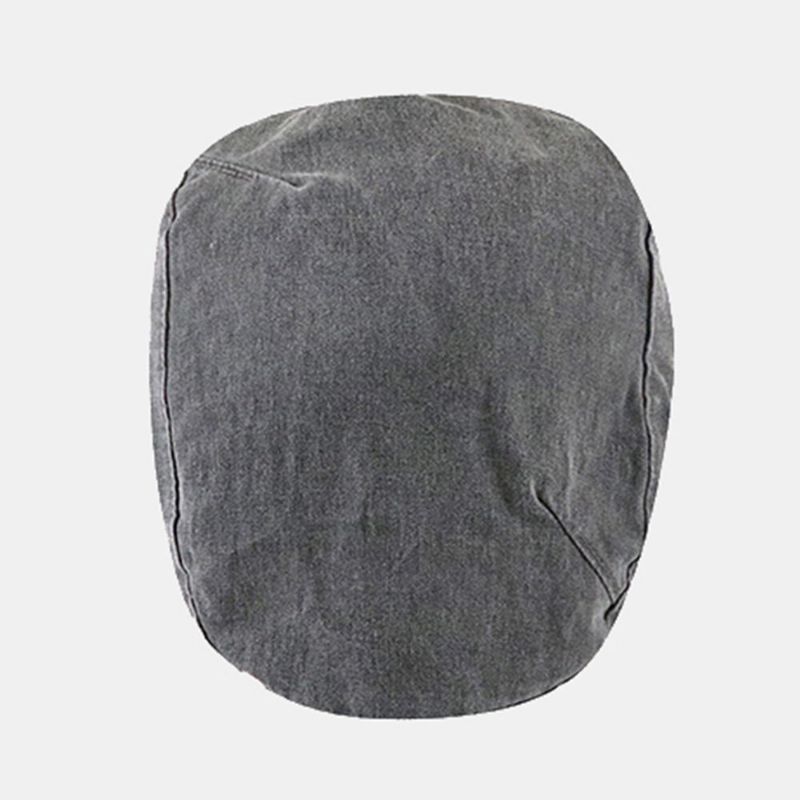 Męskie Bawełniane Berety W Jednolitym Kolorze Z Zagnieceniami Retro Myte Dome Forward Cap Newsboy Hat