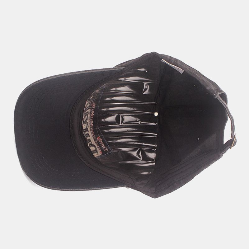Unisex Bawełna 3d List Wzór Haftu Patch Umyte Parasolka CZapka Z Daszkiem