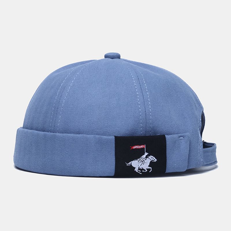 Unisex Bawełna Jednolity Kolor Patchwork W Stylu Hip-hop Dorywczo CZapka Landlord CZapka Beanie CZapka Bez Rondu