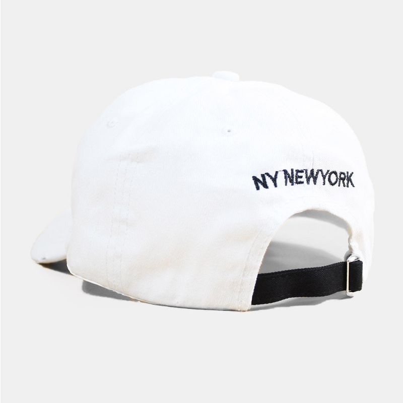 Unisex Bawełniana Regulowana Haftowana CZapka Z Wzorem W Kształcie Litery Curved Brim Suncreen Baseball Cap