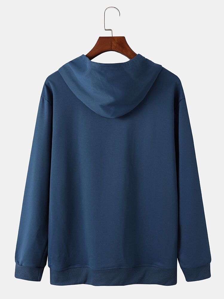Męski Słodki Miś Z Nadrukiem Z Kreskówkowym Nadrukiem Unisex Para Codzienna Bluza Z Kapturem