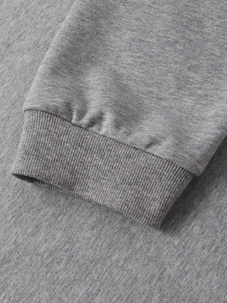 Męskie Śmieszne Gesty W Klatce Piersiowej Z Okrągłym Dekoltem Casual Bawełniane Bluzy