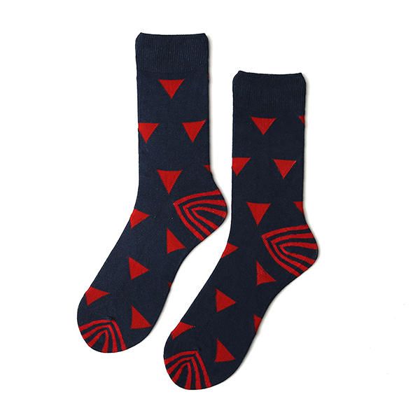 Męskie Bawełniane Patchworkowe Skarpetki Do Kostki Outdoor Sport Low Cut Skarpety