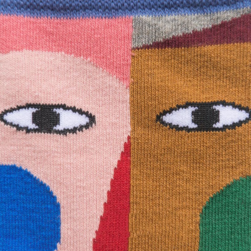 Para Jesienno-zimowych Skarpet Kolor Art Tide Abstrakcyjne Skarpetki Uliczne Clown Fashion