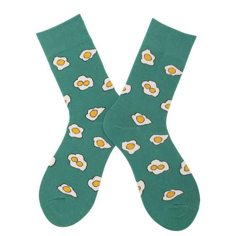 Skarpetki Unisex Żakardowe Modne Środkowe Skarpetki W Stylu Retro