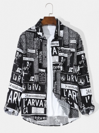 Stylowa Koszula W Stylu Streetwear Dla Mężczyzn