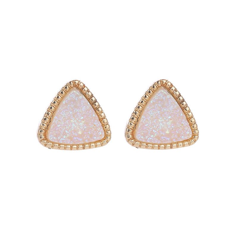 CZeski Matowy Gypsophila Ear Stub Retro Kolczyk Dla Kobiet Akcesoria
