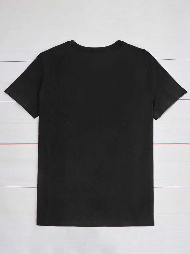 Kobiety Orientalne Smocze Grafiki O-neck Casual T-shirty Z Krótkim Rękawem