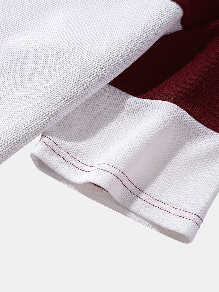 Męskie T-shirty Z Kolorowymi Motywami Żył