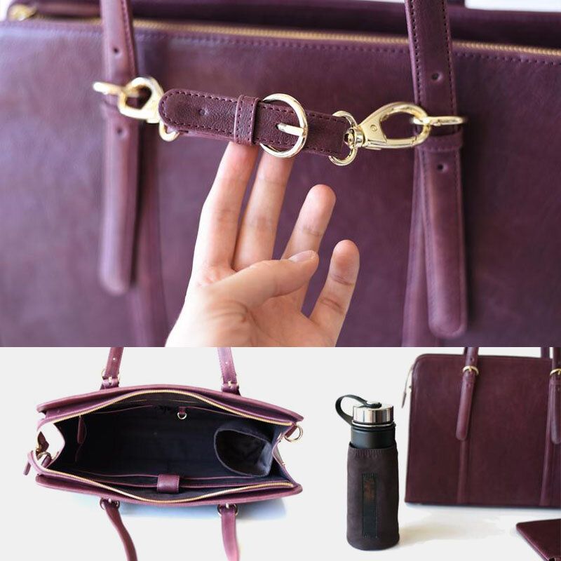 Damska Torebka Ze Skóry Pu O Dużej Pojemności Z Wieloma Kieszeniami Na Co Dzień Business Convertible Tote Torebka Torba Crossbody