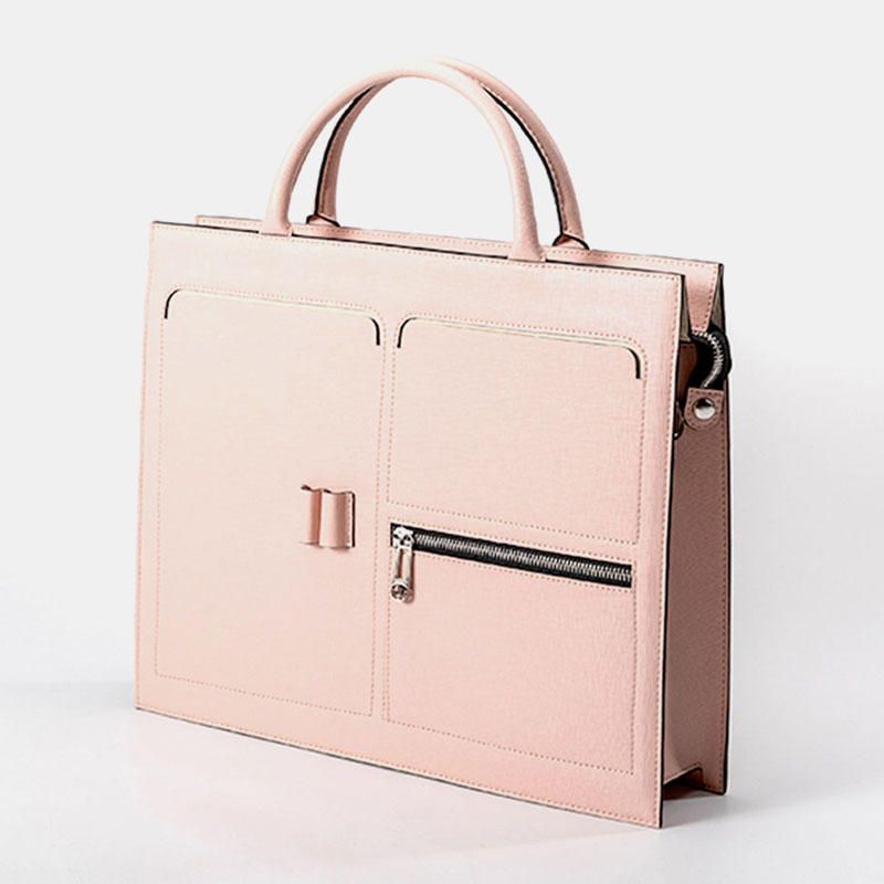 Wielofunkcyjna Torebka Damska Solidna Teczka Na Laptopa 13.3 Cala Torba Crossbody
