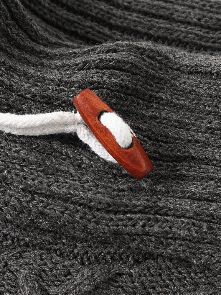 Męski Sweter Z Golfem Ciepłe Dzianinowe Swetry Z Długim Rękawem