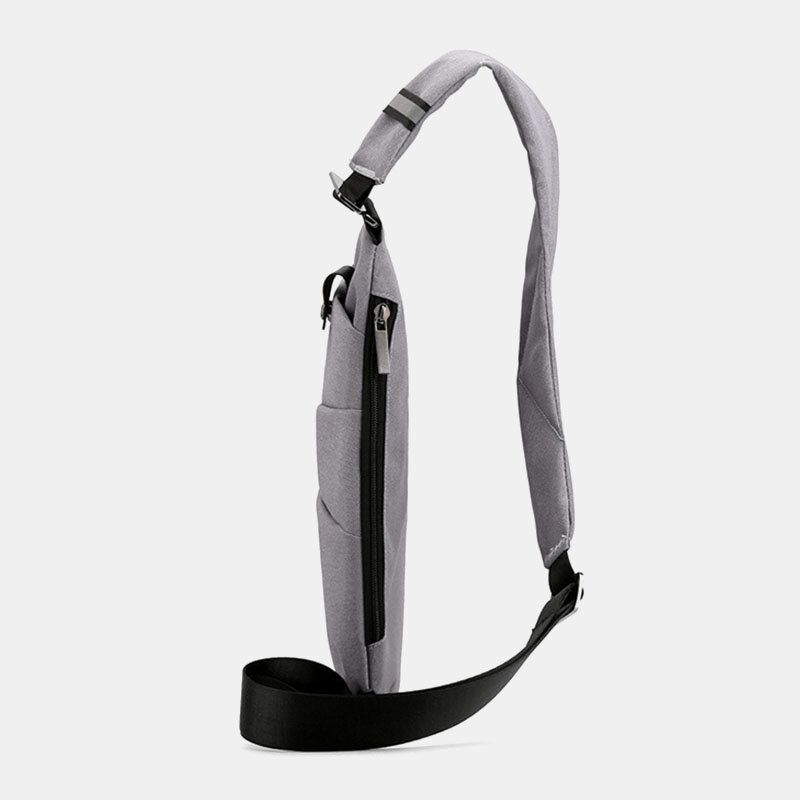 Mężczyźni Luminous Oxford Multi-kieszenie Duża Pojemność Anti-theft Wodoodporna Torba Crossbody Torba Na Klatkę Piersiową Sling Bag