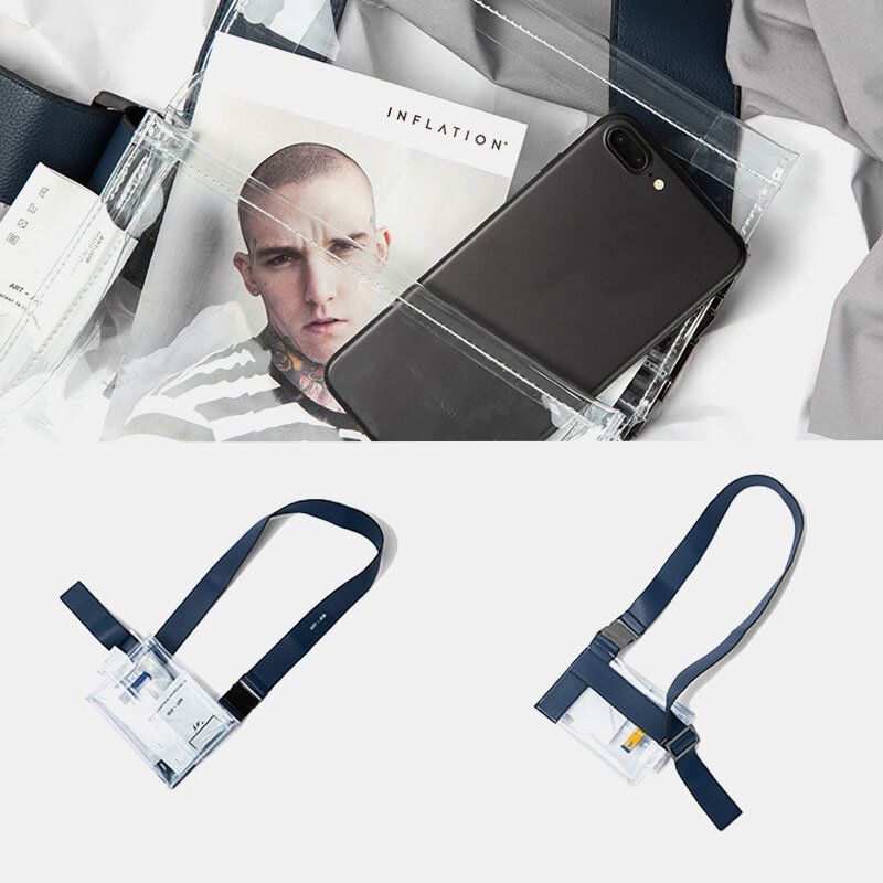Unisex Wodoodporny Pvc Fashion Transparent Peinted Pasek Na Ramię Torba Na Klatkę Piersiową Torba Crossbody