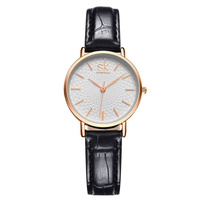 Casual Style Ultra Cienki Damski Zegarek Na Rękę Mesh Steel Band Zegarek Kwarcowy