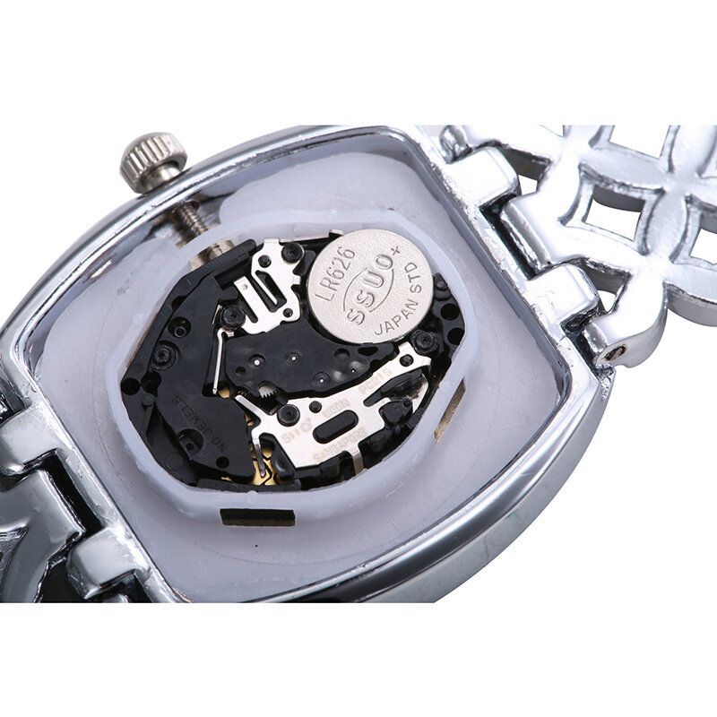 Fashion Light Luxury Hollow Diamond Damskie Quartz Watch
