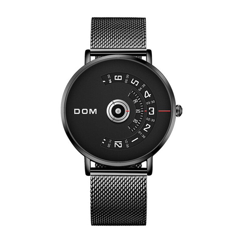 Fashion Męskie Watch Creative Dial 3atm Wodoodporny Zegarek Kwarcowy
