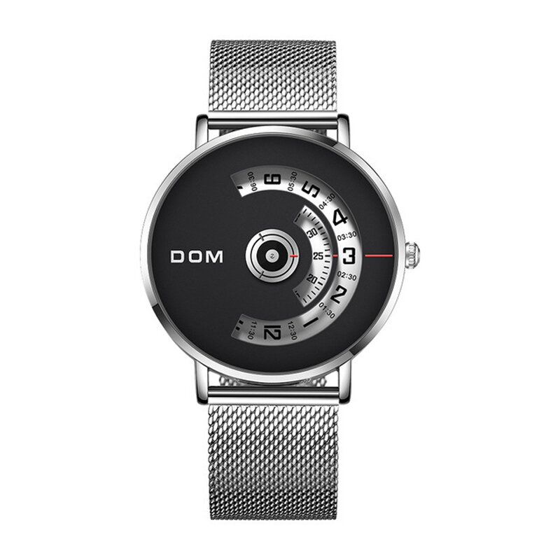 Fashion Męskie Watch Creative Dial 3atm Wodoodporny Zegarek Kwarcowy