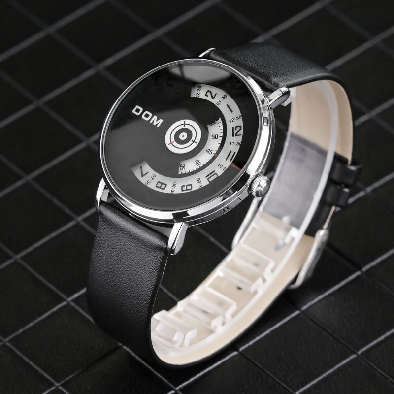 Fashion Męskie Watch Creative Dial 3atm Wodoodporny Zegarek Kwarcowy