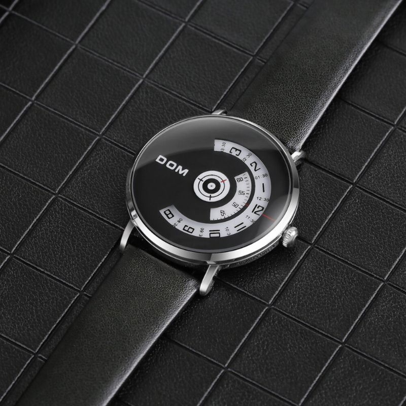 Fashion Męskie Watch Creative Dial 3atm Wodoodporny Zegarek Kwarcowy