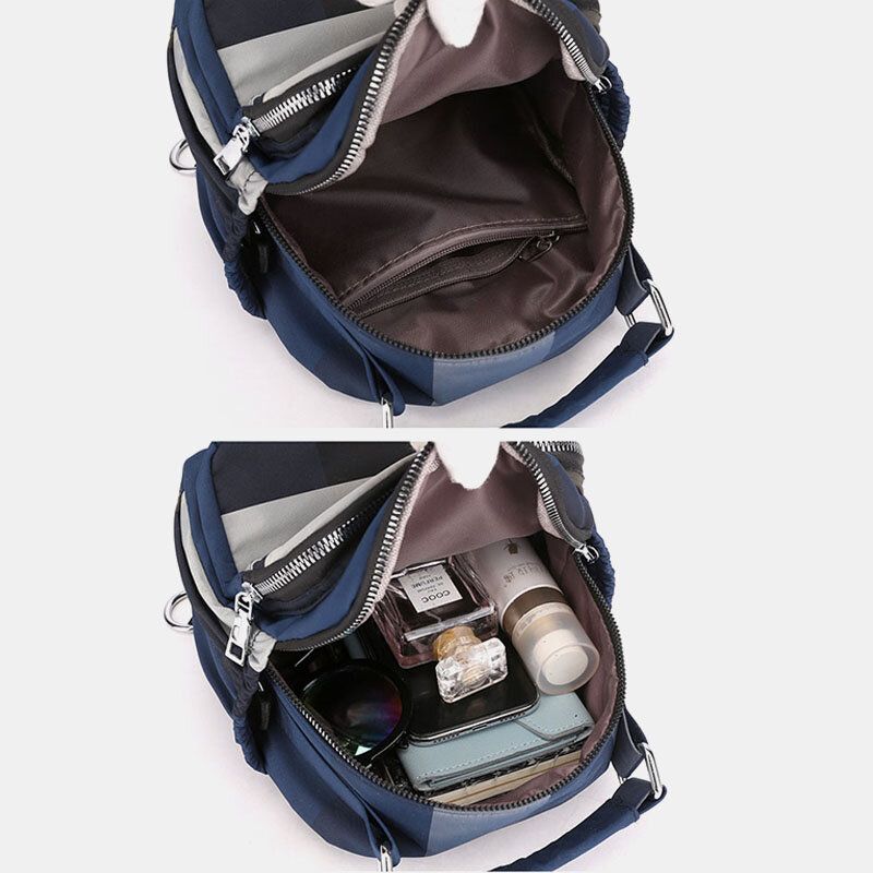 Fashion Canvas Wielofunkcyjny Lekki Plecak Torba Na Ramię Crossbody Torba Dla Kobiet