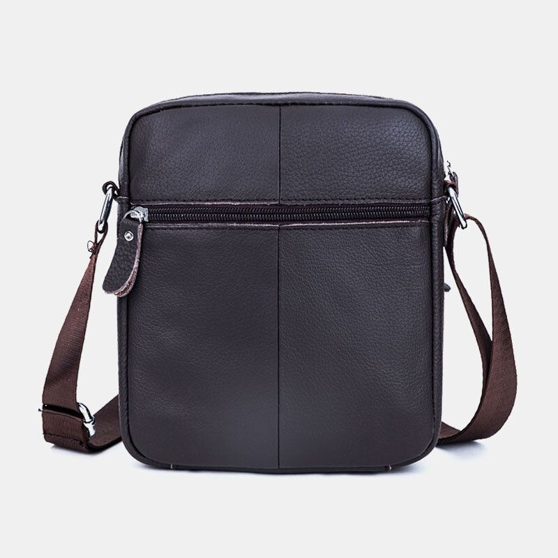 Męska Torba Z Prawdziwej Skóry Wodoodporna Wielofunkcyjna Wielowarstwowa Torba Na Ramię Crossbody