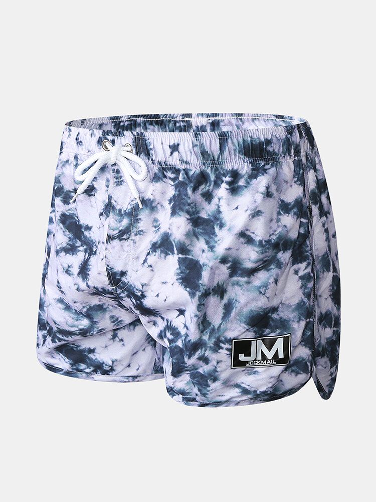 Męski Sznurek Z Nadrukiem Quick Dry Hawaii Beach Kąpielówki