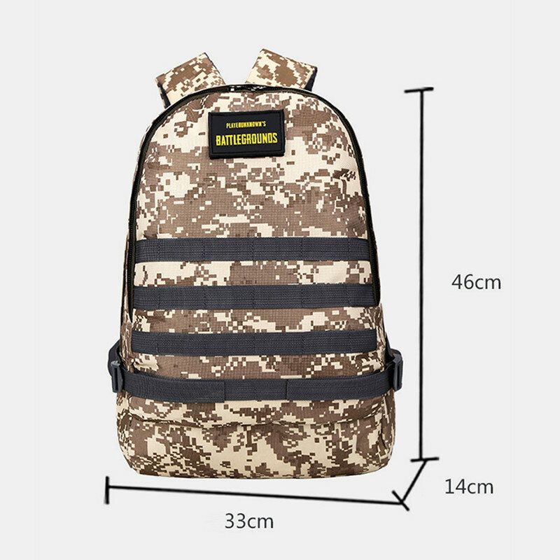 Unisex Kamuflaż Oxford Cloth Student School Torby Fashion Game Trend Plecak