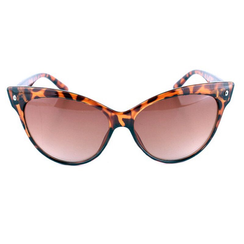 Kobiety Cat Eye Vintage Spolaryzowane Okulary Przeciwsłoneczne Leopard