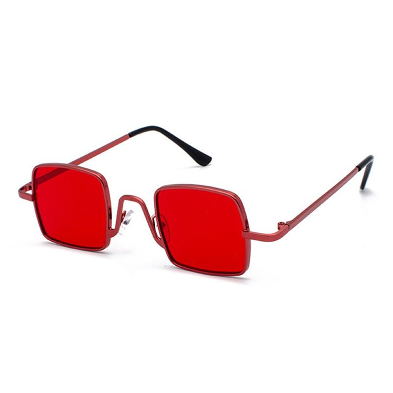 Unisex Vogue Vintage Anti-uv Metalowe Małe Kwadratowe Okulary Przeciwsłoneczne