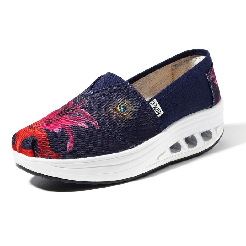 Casualowe Buty Wsuwane Na Podeszwie Rocker Dla Kobiet
