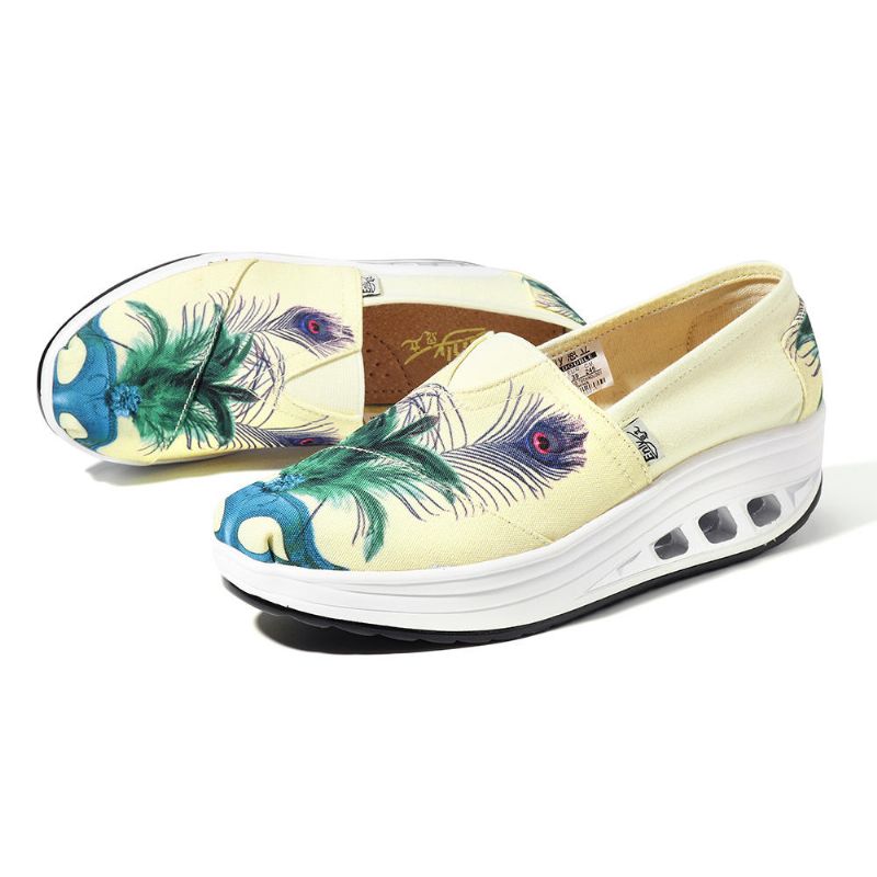 Casualowe Buty Wsuwane Na Podeszwie Rocker Dla Kobiet