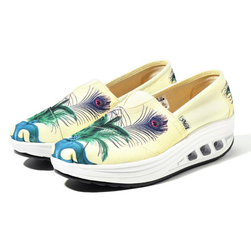 Casualowe Buty Wsuwane Na Podeszwie Rocker Dla Kobiet