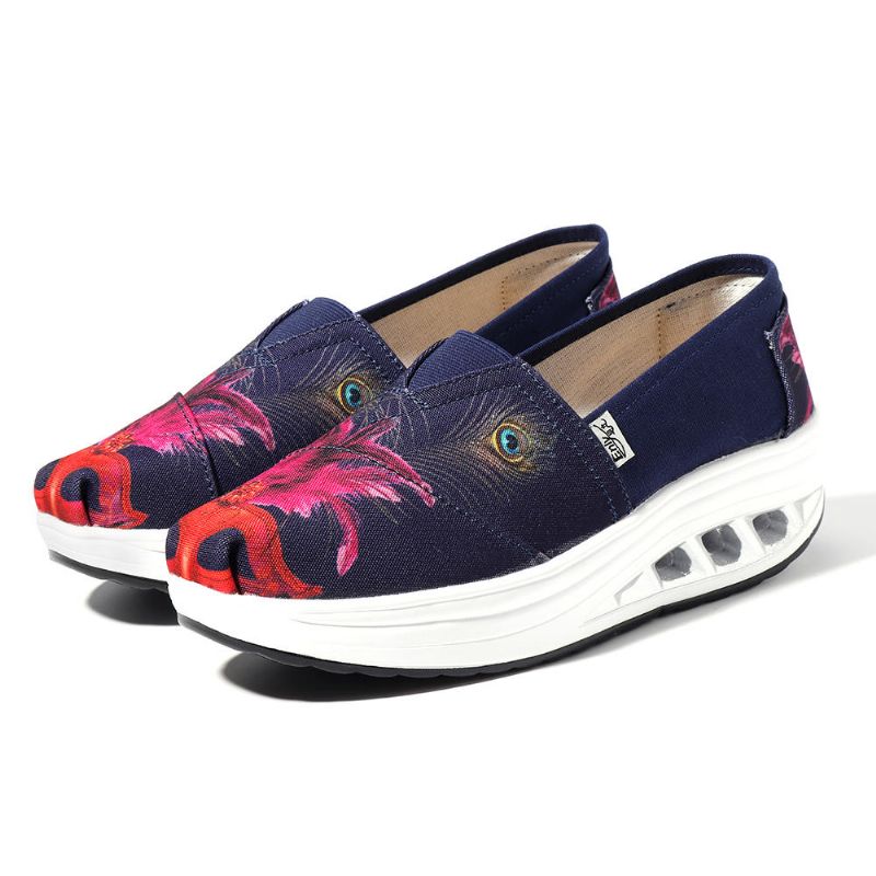 Casualowe Buty Wsuwane Na Podeszwie Rocker Dla Kobiet